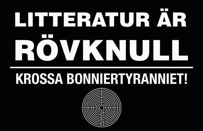 Kylskåpsmagnet – Litteratur är rövknull